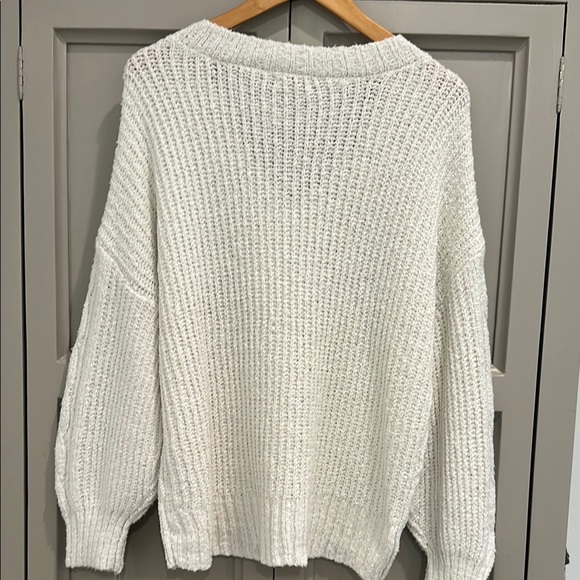 SO Women's Cream V-Neck Sweater - Picture 7 of 12